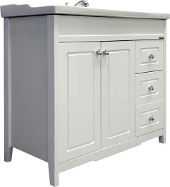 Comforty Тумба с раковиной Тбилиси 90 белая – фотография-1