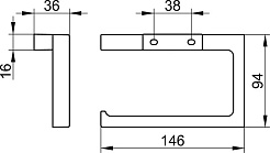 Keuco Держатель туалетной бумаги Edition 11 11162 хром – фотография-3