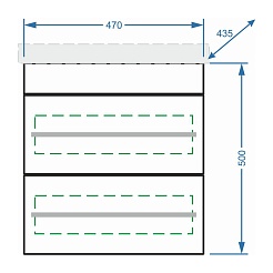 Stella Polare Тумба с раковиной Ванесса 50 – фотография-4