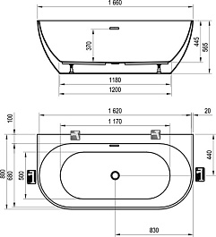 Ravak Акриловая ванна Freedom W 166x80 – фотография-6