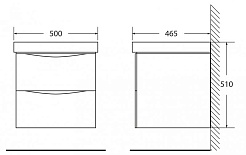 BelBagno Мебель для ванной FLY 500 Bianco Lucido – фотография-4