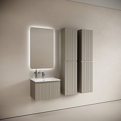 Sancos Тумба с раковиной Code 60 серая платина раковина Sabo 60 CN13001 – фотография-3