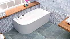 BellSan Акриловая ванна Амира 170x80 L с гидромассажем – фотография-3