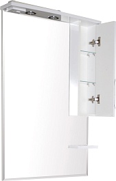 ASB-Mebel Зеркальный шкаф Мессина 70 белый – фотография-3