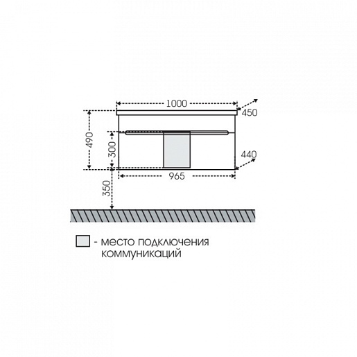 СанТа Тумба с раковиной Лондон 100 – картинка-5