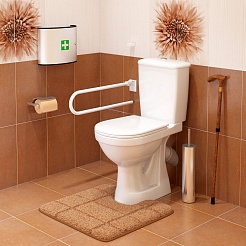 Оскольская керамика Унитаз-компакт Персона с поручнем для инвалидов – фотография-5