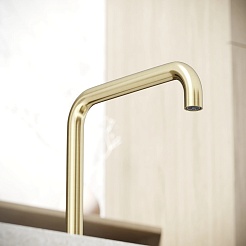 Sancos Смеситель для кухни Vela брашированное золото SC4013BG PVD покрытие – фотография-5