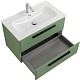 Cezares Тумба с раковиной Eco Cer-N 80 фисташковый софт CZR-8073-80 ручки матовые чёрные – фотография-21
