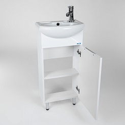 Viant Тумба с раковиной Барселона 40 белая – фотография-4