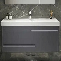 Ceruttispa Мебель для ванной Oglio 80 подвесная серая – фотография-5