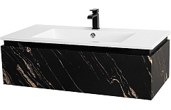 Cezares Тумба с раковиной Slider 100 подвесная чёрный фьюжн – фотография-1