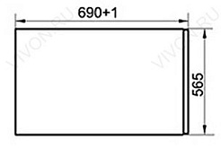 Ravak  Боковой экран для ванны Ravak CZ00130A00 U 75 – фотография-2