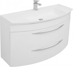 De Aqua Мебель для ванной Лонг 120, зеркало-шкаф Алюминиум – фотография-7