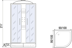 River Душевая кабина TEMZA 100/26 MT – фотография-21