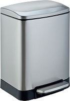 WeltWasser Ведро для мусора WW Golf MT 6L сталь матовая