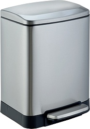 WeltWasser Ведро для мусора WW Golf MT 6L сталь матовая – фотография-1
