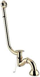 Фэма Ванна из литьевого мрамора Феррара (ножки бронза, слив-перелив бронза) – фотография-9