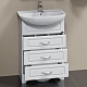 СанТа Тумба под раковину Верона 60 3 ящика белая – картинка-9