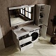 Style Line Мебель для ванной под стиральную машину Леон 120 L подвесная Люкс Plus белая – картинка-16