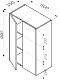Am.Pm Навесной шкаф Func 60x90 белый глянцевый – фотография-12