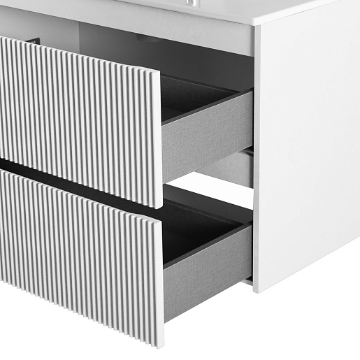 BelBagno Тумба с раковиной Uno mini 100 подвесная Bianco Opaco с раковиной BB-8099-3-100 – картинка-11