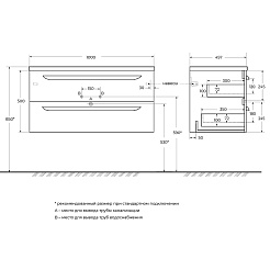 BelBagno Мебель для ванной Eco Cer-N 100 CZR-8073-100 брашированная альпака ручки сатиновое золото – фотография-5