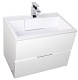 Aquanet Тумба с раковиной "Алвита 70" белая – фотография-9
