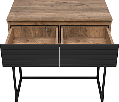 Brevita Консоль Dakota 80 черный кварц/дуб галифакс олово – фотография-3