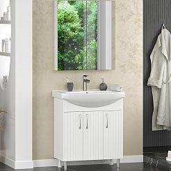 Misty Мебель для ванной Изео 75 белая – фотография-1