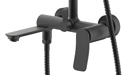 Azario Душевая стойка Escaro AZ-K2374B черный матовый – фотография-4