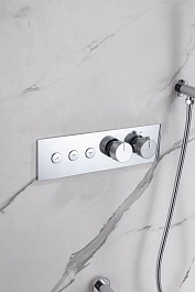 Allen Brau Смеситель для душа Liberty 5.33003-00 (с внутренней частью, 3 выхода) хром – фотография-4