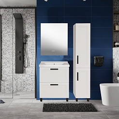 ASB-Mebel Мебель для ванной София 60 белая матовая – фотография-3