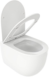 Ceruttispa Унитаз подвесной Oglio Aria MW CT9237 белый матовый – фотография-2