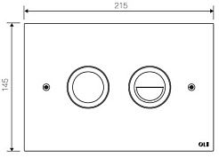 OLI Кнопка смыва Trend хром – фотография-2