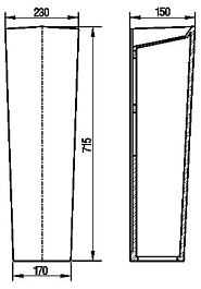 Керамин Пьедестал для раковины Браво – фотография-2