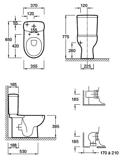 Jacob Delafon Унитаз-компакт Panache E1370 – фотография-6
