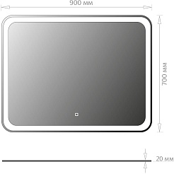 Onika Мебель для ванной Айленд 90 с б/к графит/дуб крафт – фотография-21