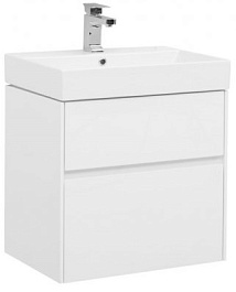 Aquanet Мебель для ванной Бруклин 60 белая – фотография-7