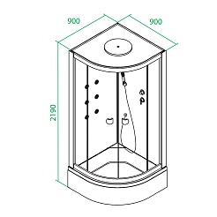 Iddis Душевая кабина Sicily S23R099i85 – фотография-3