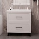 Mixline Тумба под раковину Риф 80 2 ящика белая – фотография-9
