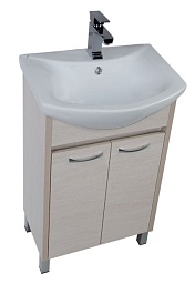 Aquanet Тумба с раковиной "Донна 60" светлый дуб – фотография-4