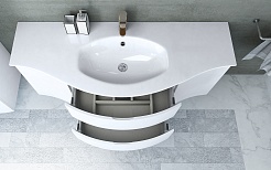 Cezares Тумба с раковиной Vague 140 bianco lucido – фотография-2