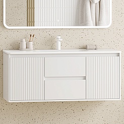 Brevita Тумба под раковину Wine 120 подвесная белая – фотография-9