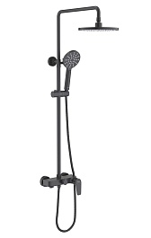 Aquatek Душевая система Бетта AQ2140MB матовая черная – фотография-1