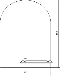 Mixline Зеркало Комфорт Анис 53.5 – фотография-6