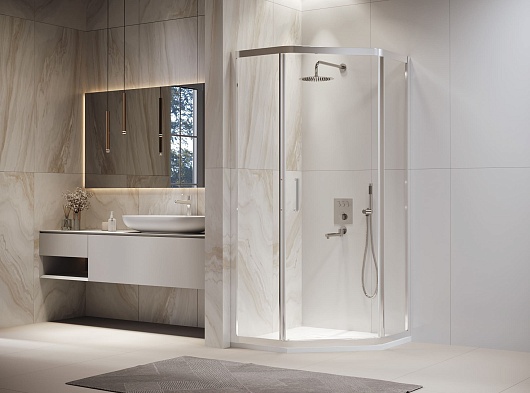 RGW Душевой уголок Passage PA-86 90x90 профиль хром стекло прозрачное – картинка-3