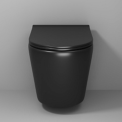 Grossman Унитаз подвесной Fly GR-4478BMS черный матовый – фотография-4