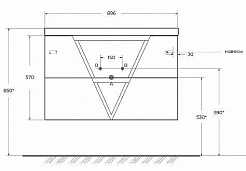BelBagno Тумба с раковиной Vittoria 90 подвесная Bianco Opaco – фотография-14