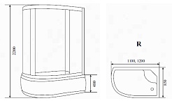 Timo Душевая кабина T-1120 R – фотография-5