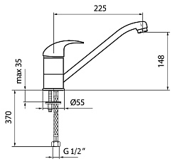 Webert Смеситель для кухни Sax SX920102015 хром – фотография-2